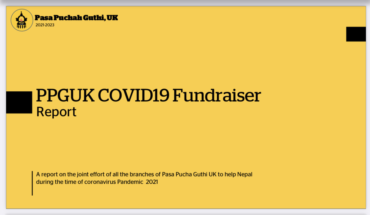 PPGUK COVID-19 Fundraiser Report